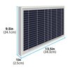 Mighty Max Battery 10 Watt Polycrystalline Solar Panel Charger for Gate Opener MAX3532541